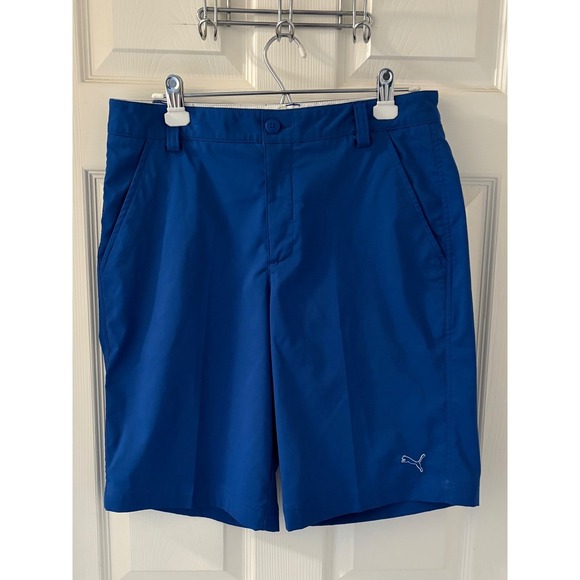 Puma Other - Puma CELL Golf Shorts Mens 32 Blue Performance Stretch Flat Front Pockets